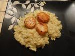Canadian Seared Scallops or Shrimp With Orzo Risotto Dinner