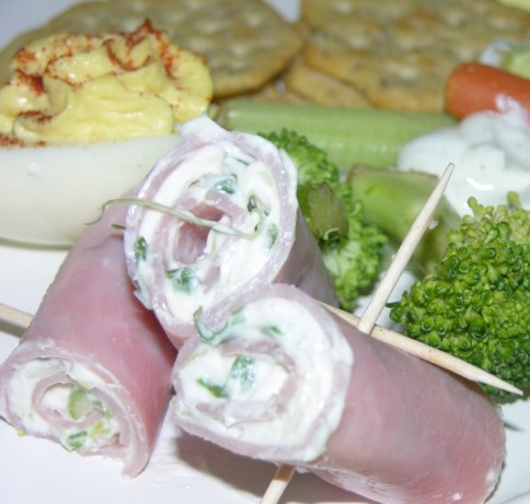 American Ham and Cream Cheese Rollups Dinner