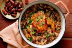 American Roast Chicken With Couscous Dates and Buttered Almonds Recipe Dessert