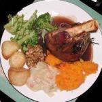 Lamb Shank with Sauce of Red Wine recipe