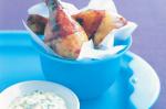 Yummy Drummies With Chive Dip Recipe recipe