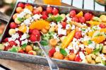 Canadian Watermelon Rockmelon And Goats Cheese Salad Recipe Appetizer
