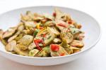 British Baby Artichokes with Garlic and Tomatoes Appetizer