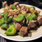 Chinese Beef Jumped to the Green Peppers Appetizer