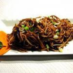 Chinese Noodles with Vegetables and Minced Meat recipe