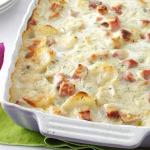 French White Cheddar Scalloped Potatoes Appetizer
