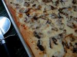 Swiss Mushroom and Garlic Pizza Appetizer