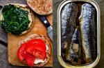 British Spinach and Sardine Sandwich Recipe Appetizer