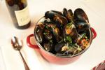 French Mussels in White Wine moules Marinieres Appetizer