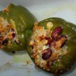 Canadian Peppers Stuffed with Kidney Beans and Feta Dinner