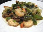 American Shrimp Stirfry With Bok Choy Mushrooms  Peppers Dinner