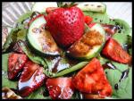 American Strawberry Salad With Chocolate Balsamic Dressing Dessert