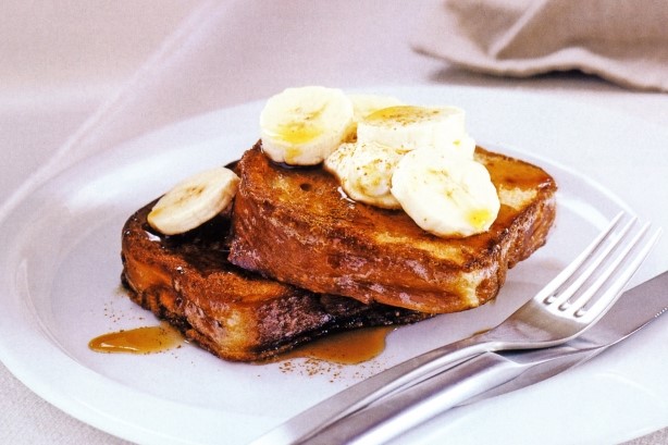 French French Toast With Banana And Maple Syrup Recipe Dessert