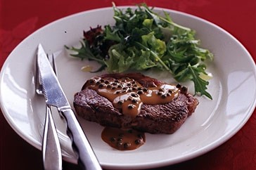 French Steak With Green Peppercorn Sauce Recipe 1 Dinner