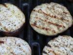 American Grilled Eggplant Slices Appetizer