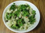 American Broccoli and Cauliflower with Pine Nuts and Raisins Appetizer