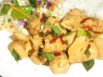 American Chicken Stir Fry with Chili and Basil Dinner