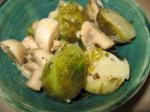 American Marinated Brussels Sprouts and Mushrooms Appetizer