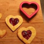 American Raspberry Shortbread Biscuits Dessert