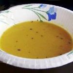 American Simple Pumpkin Soup with Sage Appetizer