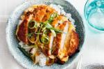 Japanese Katsudon crumbed Pork and Egg Rice Bowl Recipe Appetizer