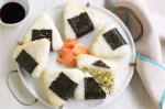Japanese Sesame Tuna Avocado and Cucumber Onigiri Recipe Appetizer