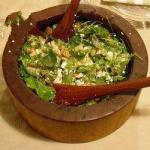 Salad with Bread Pitt Cucumber Feta Cheese and Mint recipe