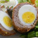 British Baked Scottish Eggs Appetizer