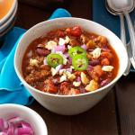 Canadian Spicy Touchdown Chili Appetizer
