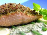 American Baked Salmon With Lemonoregano Crumb Topping Dinner