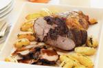 American Fig And Prosciuttostuffed Lamb With Thyme Potatoes Recipe Dinner