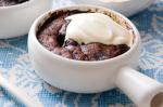 British Microwave Mocha Selfsaucing Puddings Recipe Dessert