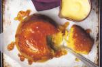 British Steamed Pudding with Marmalade Sauce Dessert