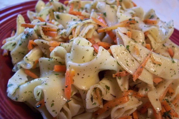 American Noodles and Shredded Herbed Carrots Dinner