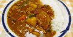 American Summer Vegetable Curry with Chicken and Canned Tomatoes 4 Drink