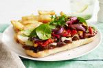 British Steak and Cheese Sandwiches With Beerbattered Chips Recipe Appetizer