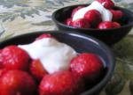 American Strawberries with Limeginger Syrup Dessert