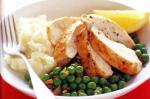 British Roast Chicken With Peas And Bacon Recipe 1 Appetizer
