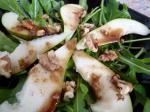 American Rocket arugula Pear and Walnut Salad Dessert