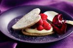 Hazelnut Shortbread Hearts With Raspberries And Frangelico Mascarpone Recipe recipe