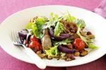 Spicy Sausages With Bean Salad Recipe recipe