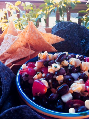 American Peppery Black Bean Salsa Appetizer