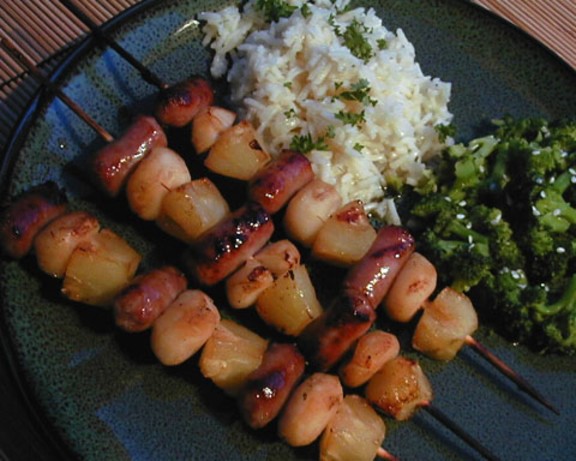 American Polynesian Kabobs Appetizer