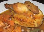 Canadian Marjoram Chicken or Hens in White Wine Sauce Dinner
