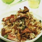 American Duck with Wild Mushroom Risotto Appetizer