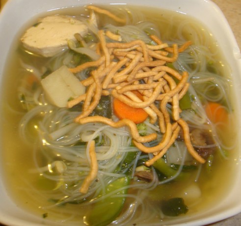 American Easy Asian Chicken Noodle Soup Dinner