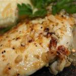 American Chicken with Lemon and Oregano in Mediterranean Style Dinner