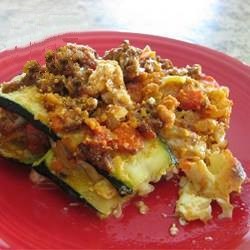 American Summery Courgette Lasagna Without Noodles gluten Free Appetizer