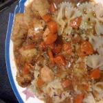American Slow Cooker Chicken Stew with Bacon Dinner
