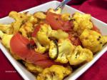 Indian Braised Cauliflower and Tomatoes Appetizer